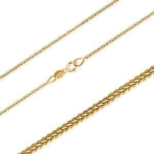 Złoty łańcuszek 585 Lisi Ogon 1 mm długość 50 cm