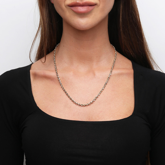 Złoty łańcuszek 585 splot irydia 3,7 mm długość 50 cm