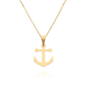 Złota zawieszka 585 kotwica dla marynarza wysokość 2 cm