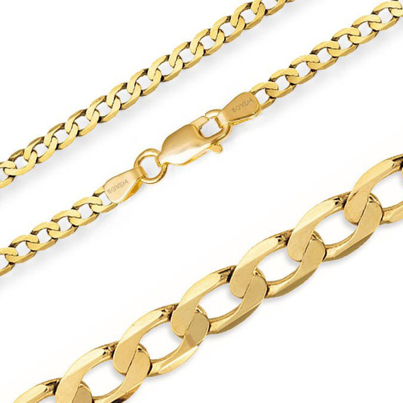 Złota bransoletka 585 pancerka pełna 2 mm długość 20 cm