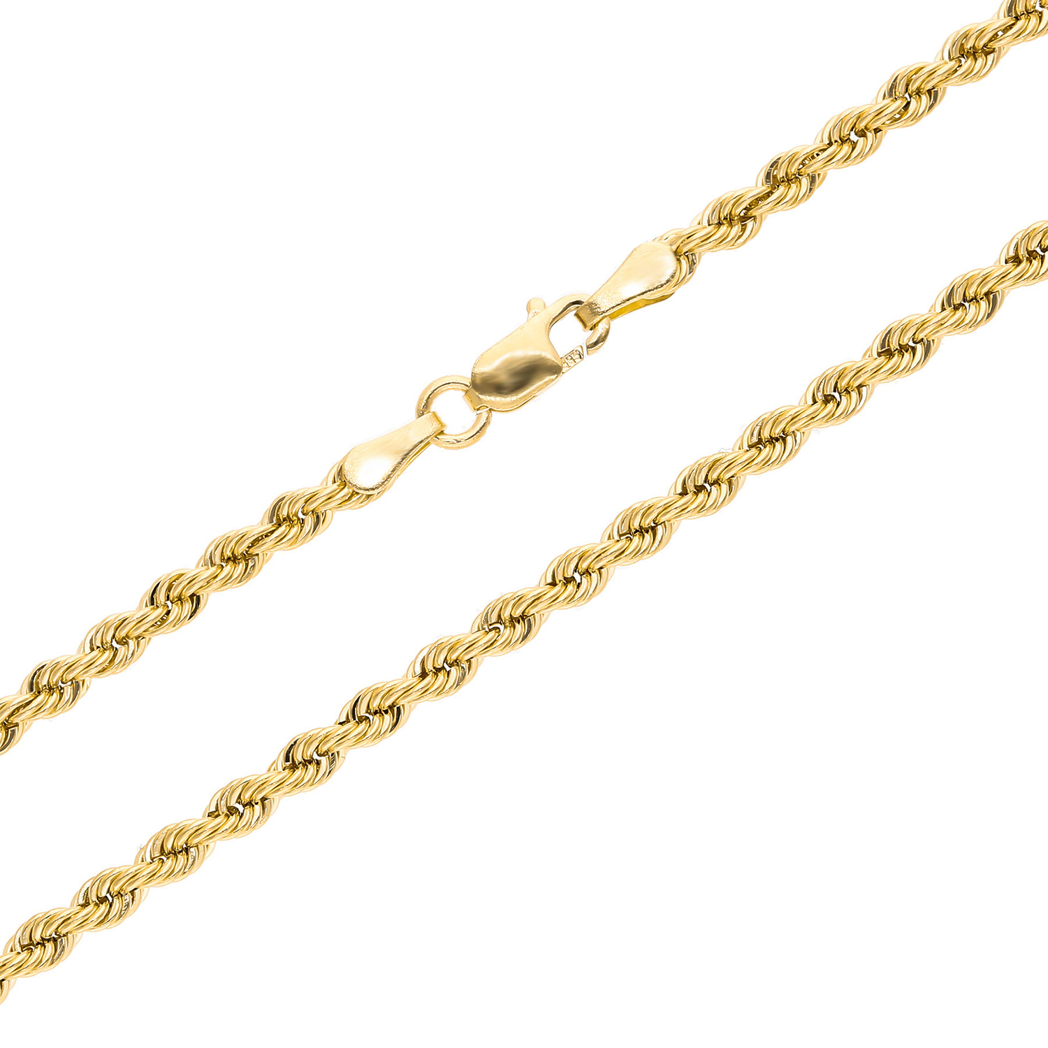 Złoty łańcuszek 585 Korda 3,5 mm długość 45 cm