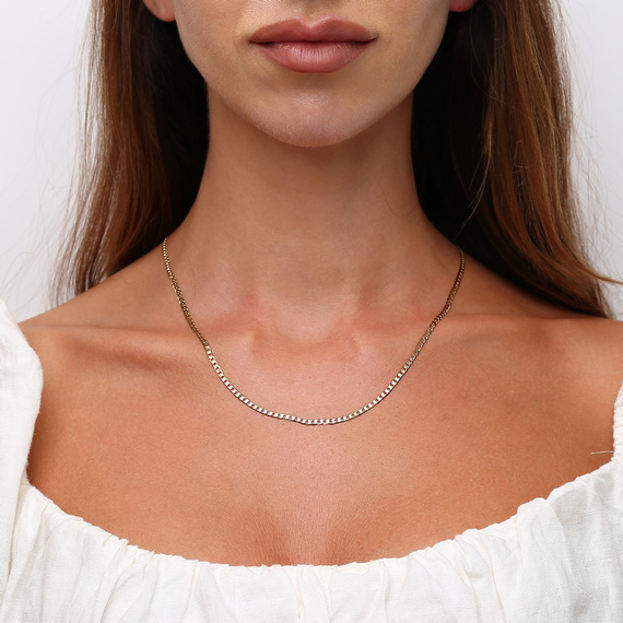 Złoty łańcuszek 585 Pancerka 2,5 mm długość 40 cm