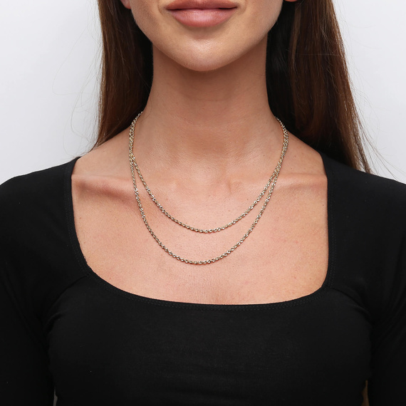 Złoty łańcuszek 585 splot irydia 2,5 mm długość 45 cm