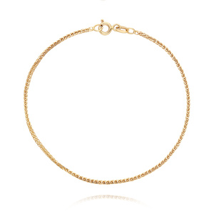 Złota bransoletka 585 Lisi Ogon 1,6 mm długość 19 cm