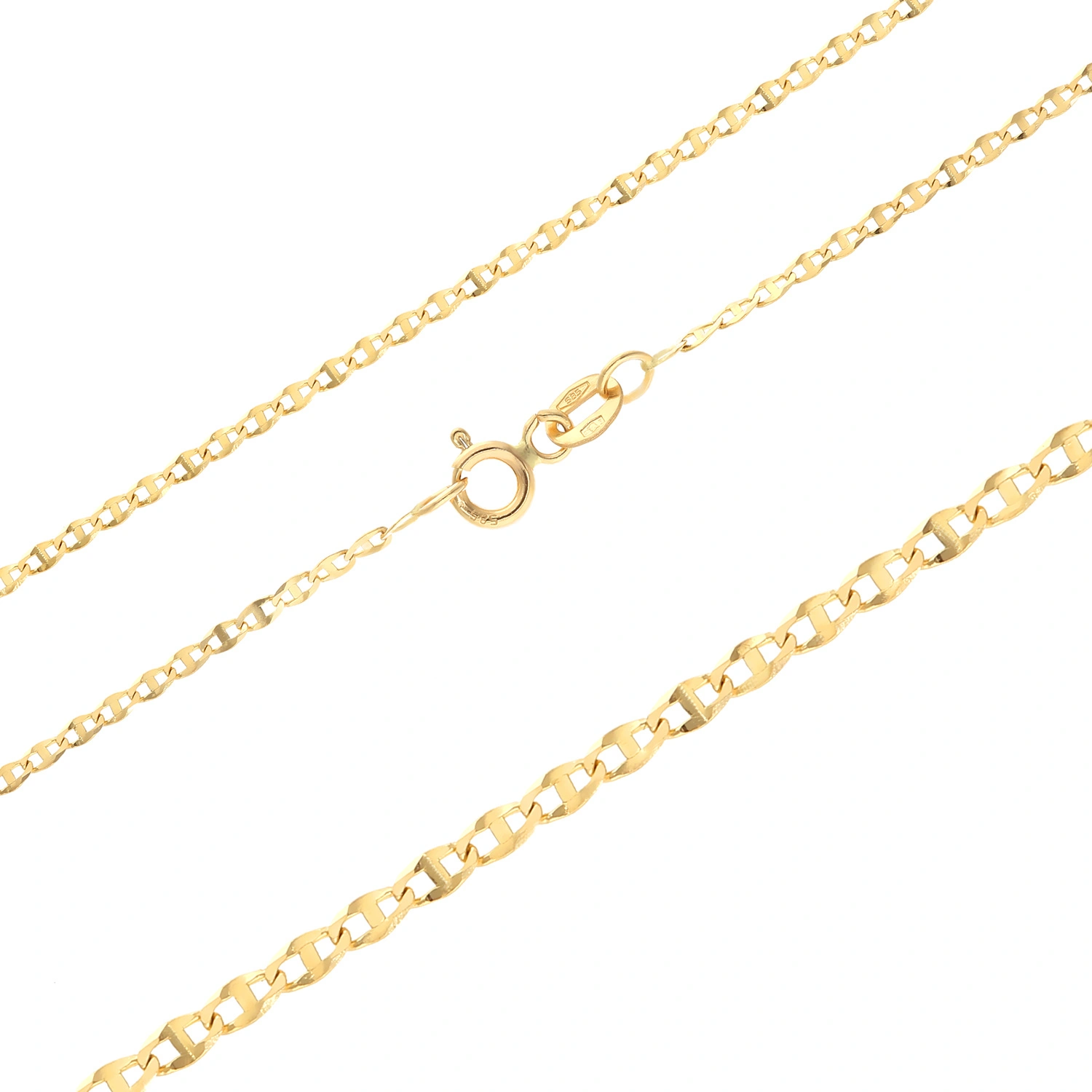 Złoty łańcuszek 585 splot Gucci 1,6 mm długość 50 cm
