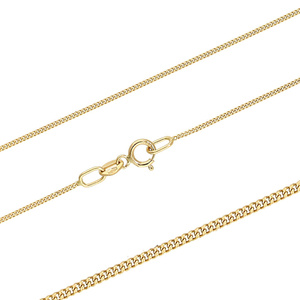 Złoty łańcuszek 585 Pancerka 1,3 mm długość 45 cm
