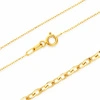 Złota bransoletka 585 Ankier diamentowany 1 mm długość 15 cm