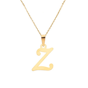 Złota zawieszka wisiorek 585 literka pochyła Z