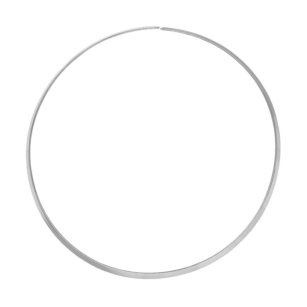Srebrny naszyjnik obręcz 925 choker sztywny gładki otwarty