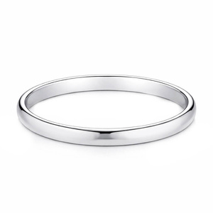 Srebrna bransoletka bangle 925 sztywna szeroka gładka elastyczna 3,8 mm