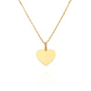 Złota zawieszka 585 gładka serce małe grawer 1,3 cm