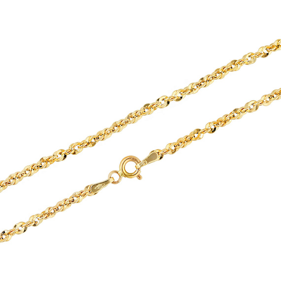 Złoty łańcuszek 585 splot irydia 2,5 mm długość 50 cm