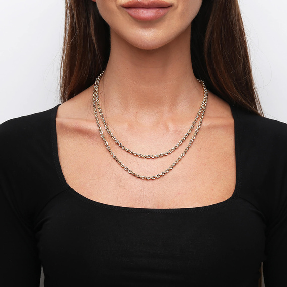 Złoty łańcuszek 585 splot irydia 3,7 mm długość 45 cm