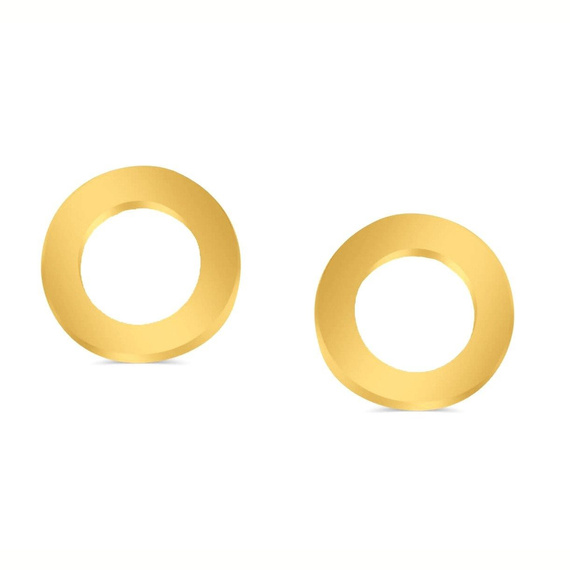 Kolczyki złote kółka 585 małe gładkie na sztyft 