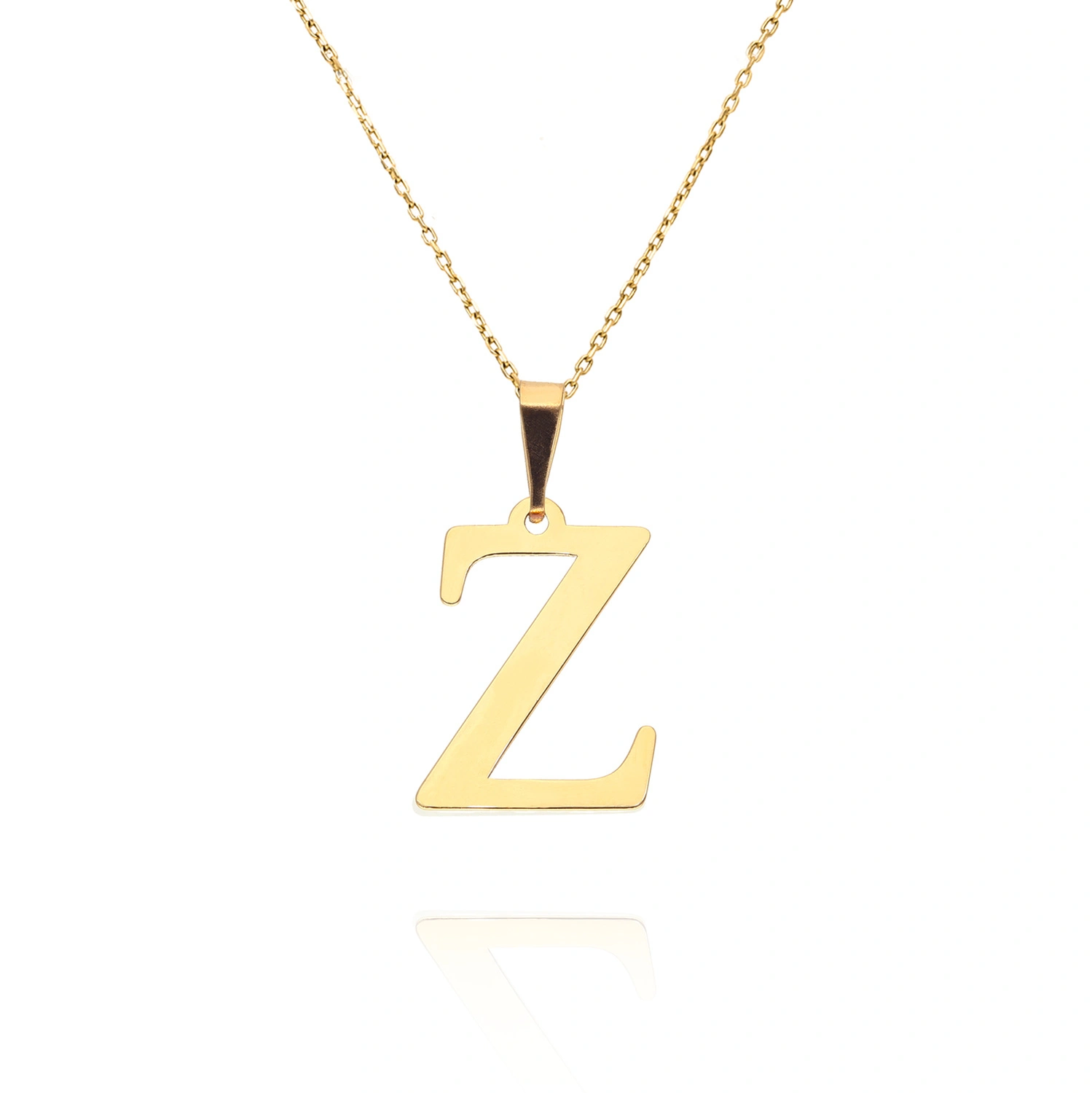 Złota zawieszka wisiorek 585 prosta literka Z wysokość 2 cm