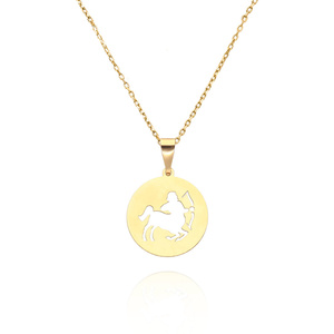 Złota zawieszka wisiorek 585 znak zodiaku STRZELEC wysokość 2,5 cm