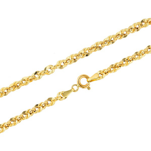 Złoty łańcuszek 585 splot irydia 3,7 mm długość 45 cm