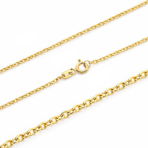 Złoty łańcuszek 585 Rolo diamentowany 1,8 mm długość 50 cm