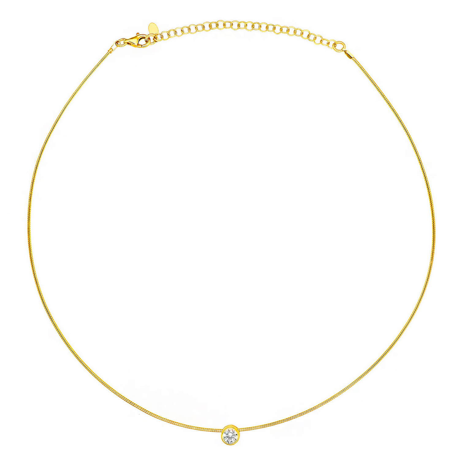 Pozłacany srebrny naszyjnik z cyrkonią 925 żmijka długość 36 - 42 cm