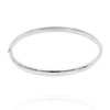 Srebrna bransoletka bangle 925 sztywna gładka elastyczna