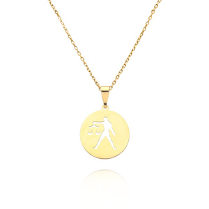 Złota zawieszka wisiorek 585 znak zodiaku WAGA wysokość 2,5 cm