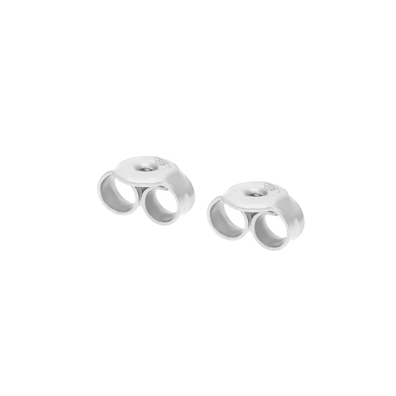Kolczyki kółka 585 diamentowane kulki białe złoto 14 mm na sztyft Anelli