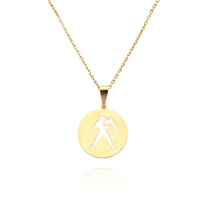 Złota zawieszka wisiorek 585 znak zodiaku WODNIK wysokość 2,5 cm