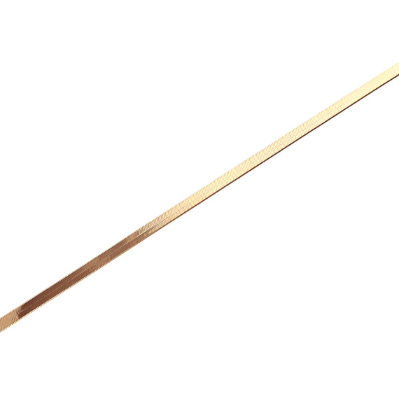 Naszyjnik złoty taśma żmijka 585 gładka 4 mm długość 40-45 cm Choker 