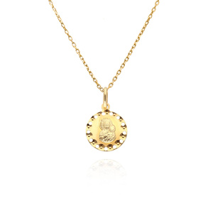 Zawieszka złota 585 medalik ażurowy Matka Boska Częstochowska