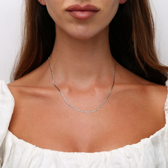 Złoty łańcuszek 585 Pancerka 2 mm długość 55 cm