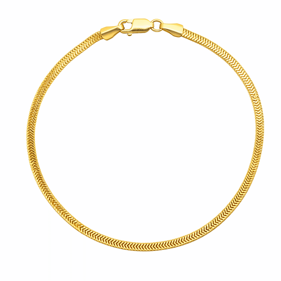 Bransoletka złota 585 żmijka ażurowa 2,4 mm długość 18 cm