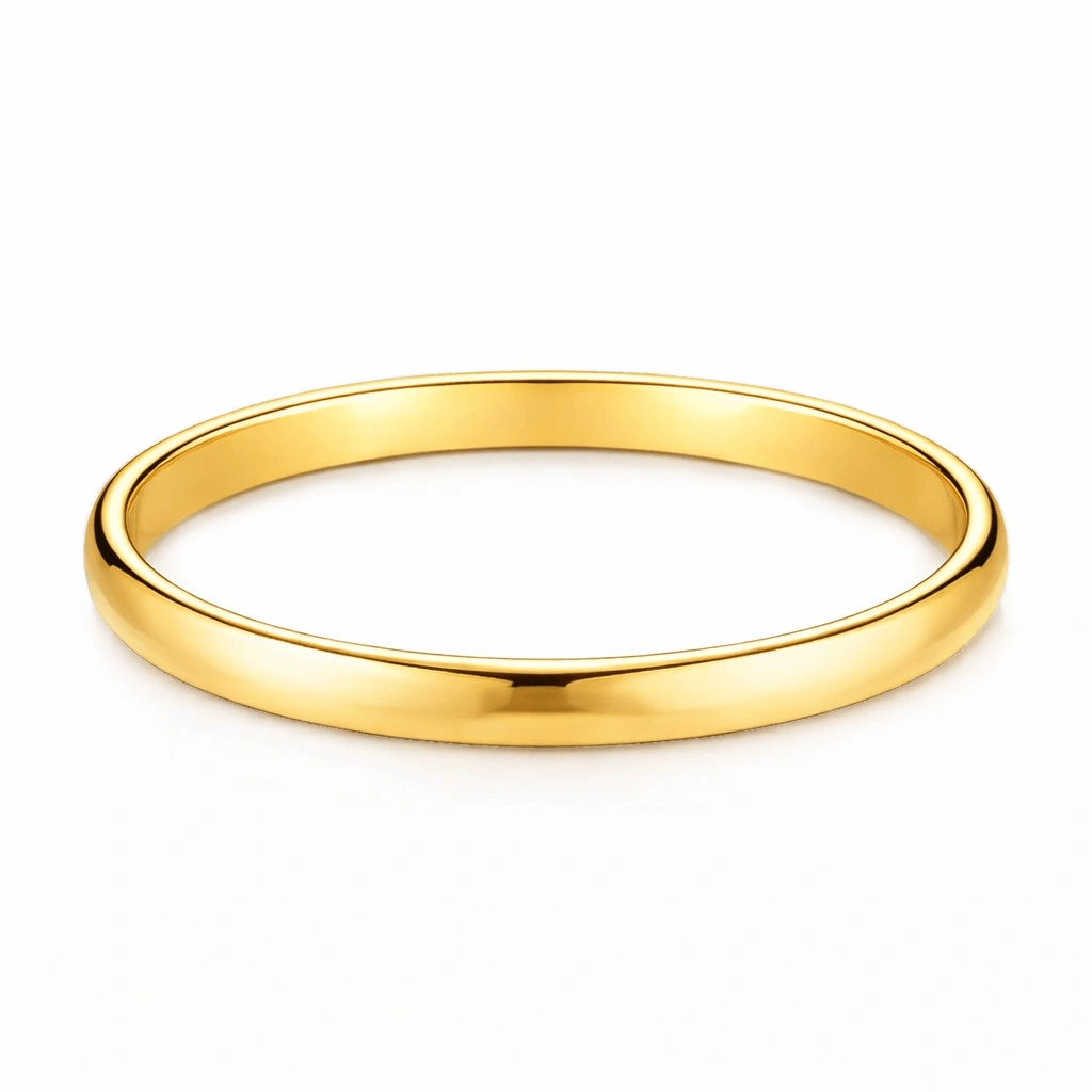 Srebrna pozłacana bransoletka bangle 925 sztywna szeroka gładka elastyczna 3,8 mm