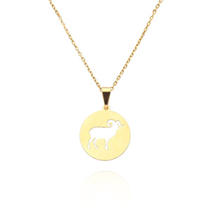 Złota zawieszka wisiorek 585 znak zodiaku BARAN wysokość 2,5 cm