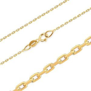 Złoty łańcuszek 585 Ankier 1 mm długość 50 cm