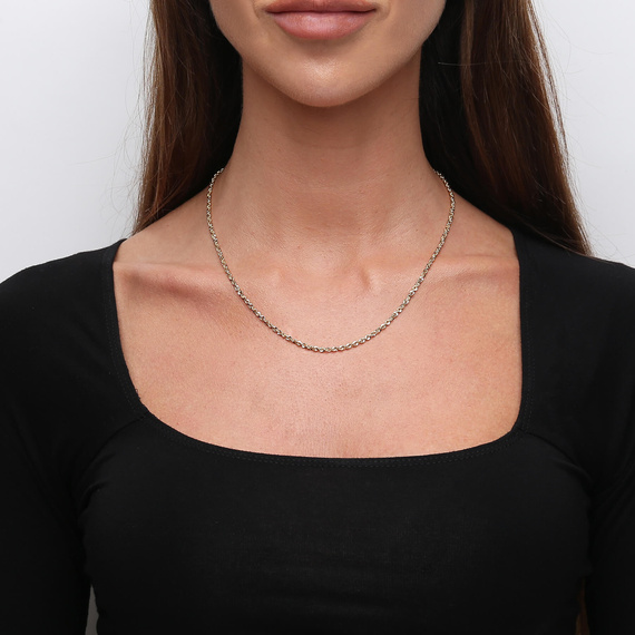 Złoty łańcuszek 585 splot irydia 2,5 mm długość 45 cm