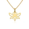 Złota zawieszka ażurowa pszczoła 585 pszczółka 1,4 cm