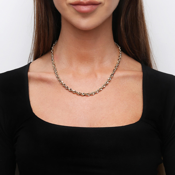 Złoty łańcuszek 585 splot irydia 5,5 mm długość 50 cm