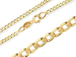 Złoty łańcuszek 585 damski Pancerka 2 mm długość 42 cm