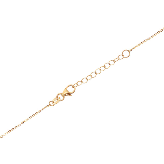 Złota naszyjnik podwójny 585 skrzydła anioła diamentowane