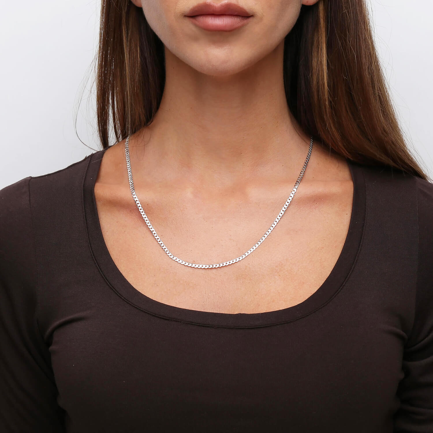Srebrny łańcuszek 925 Pancerka 3 mm długość 50 cm