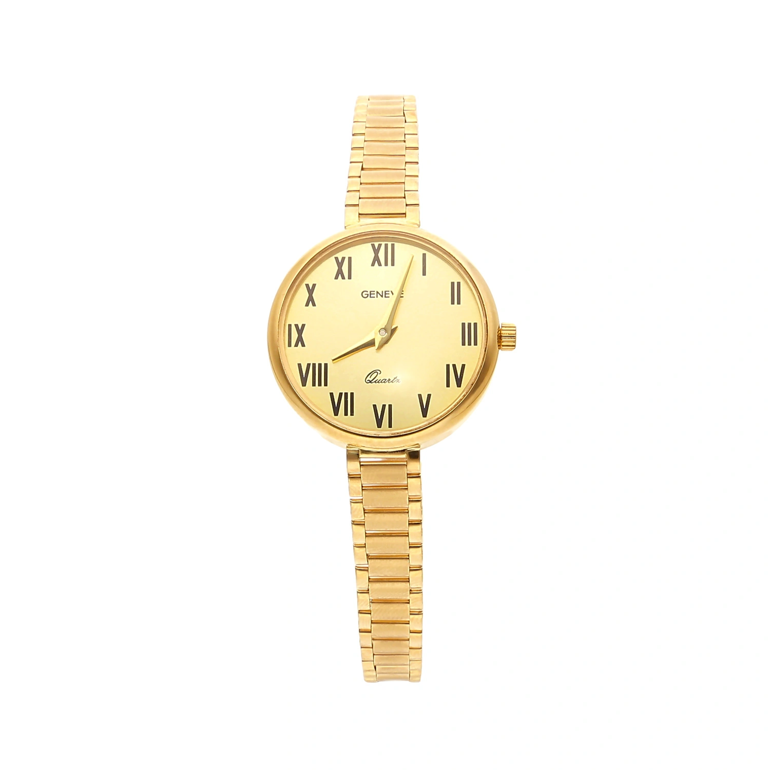 Złoty zegarek damski 585 Geneve na bransolecie 14K