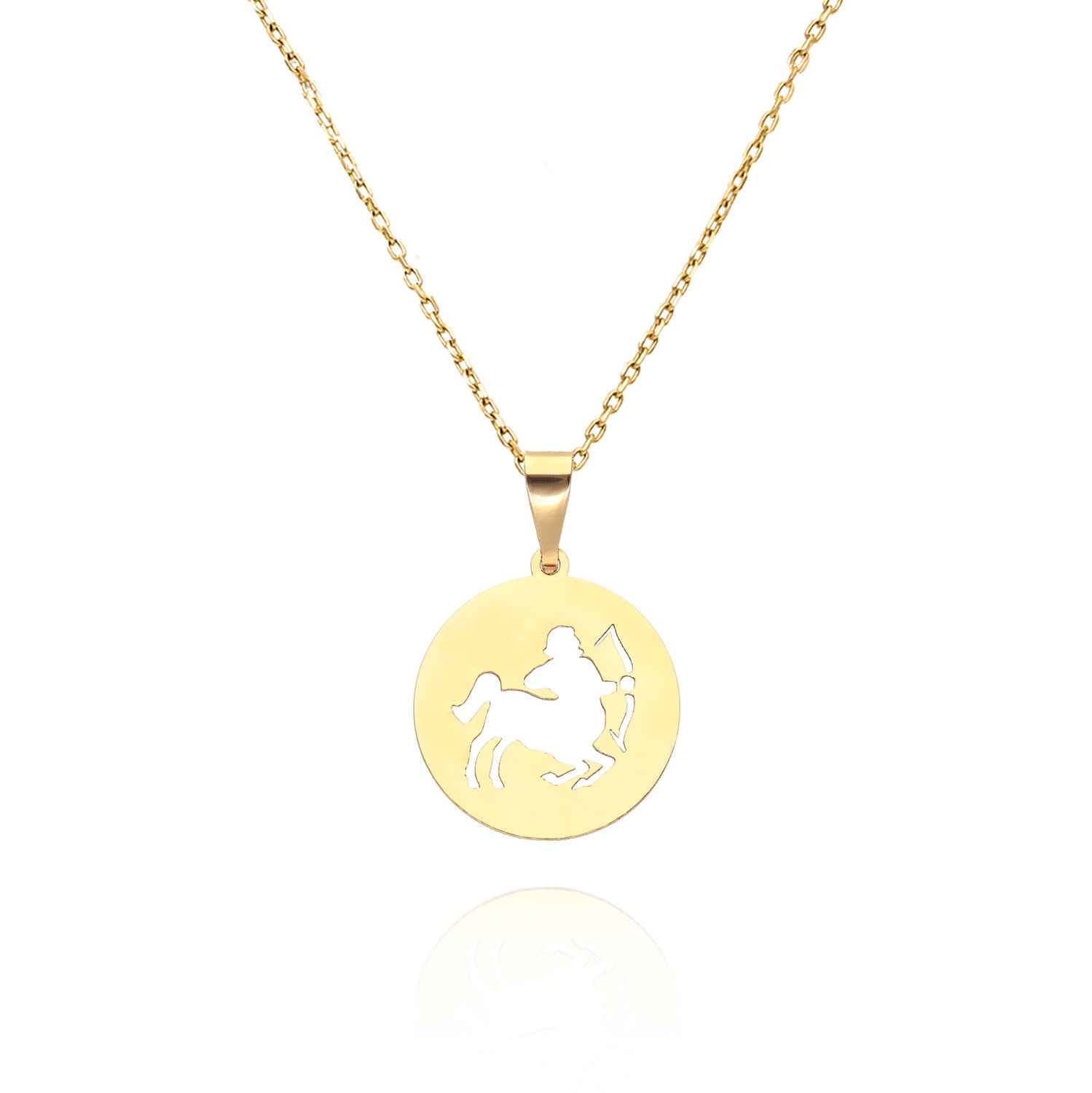 Złota zawieszka wisiorek 585 znak zodiaku STRZELEC wysokość 2,5 cm