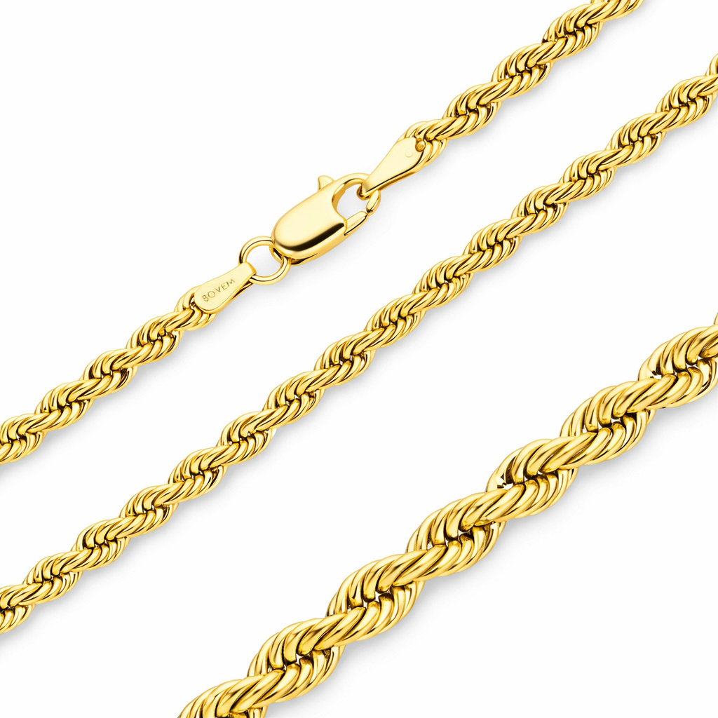 Złoty łańcuszek 585 Korda 3,5 mm długość 50 cm