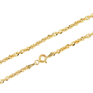 Złoty łańcuszek 585 splot irydia 2,5 mm długość 45 cm