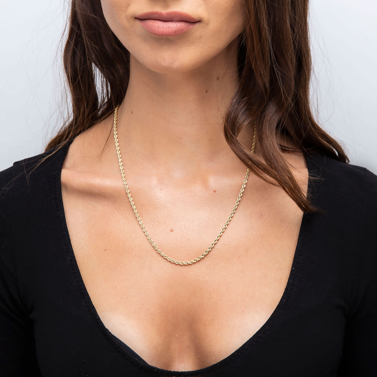 Złoty łańcuszek 585 Korda 3,5 mm długość 50 cm